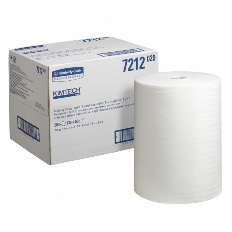 Полировочный материал салфетки KIMCEL Kimtech Cloth, 60x40 см, 300 листов, белый, арт. 7212, Kimberly-Clark