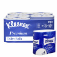 Туалетная бумага в стандартных рулонах Kleenex Premium 4 слоя, 160 листов, 4 рулона в запайке, белый (6 шт/упак), арт. 8484, Kimberly-Clark