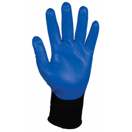 Перчатки с нитриловым покрытием многоразовые JACKSON SAFETY G40 Smooth Nitrile, размер 8, синий, арт. 13834, Kimberly-Clark