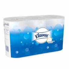 Туалетная бумага Kleenex в рулонах, 350 листов 9,5 х 12 см, 42 метра, 3 слоя (6 шт/упак), арт. 8440