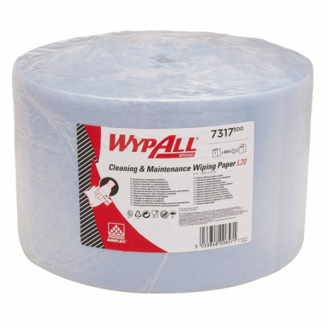 Салфетки в рулоне Wypall L30, 1000 листов 38 х 23,5 см, 2 слоя, арт. 7317, Kimberly-Clark
