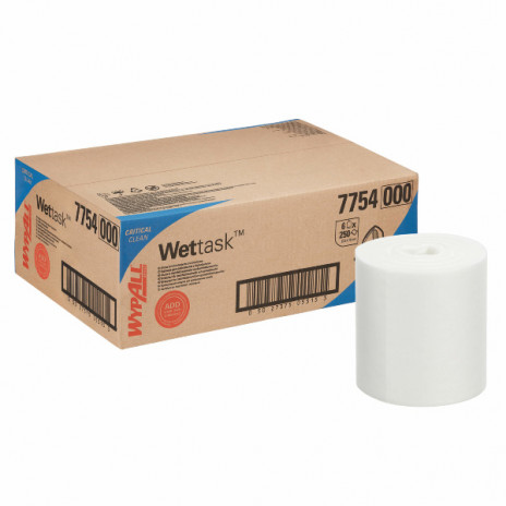 Протирочные салфетки в рулонах WypAll® Wettask,22.9 × 15 см, (6 рул х 250 л), арт. 7754, Kimberly-Clark