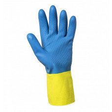 Латекс/неопреновые перчатки для защиты от химических веществ JACKSON SAFETY* G80 - 30см, индивидуальный дизайн для левой и правой руки / S, пара (60 шт/упак), арт. 38741