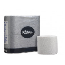 Туалетная бумага Kleenex Extra Comfort Quilted в стандартных рулонах, 200 листов 9,5 х 12,3 см, 2 слоя (4 шт/упак), арт. 8449