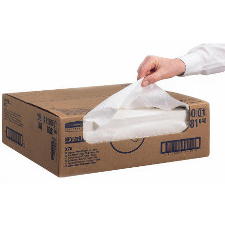 Протирочный материал - упаковка Rag Box, WYPALL* X70, 300 листов, арт. 8381, Kimberly-Clark