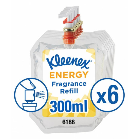Освежитель воздуха Kimberly-Clark Kleenex Energy Энергия сменный картридж (6 кассет), арт.6188, Kimberly-Clark