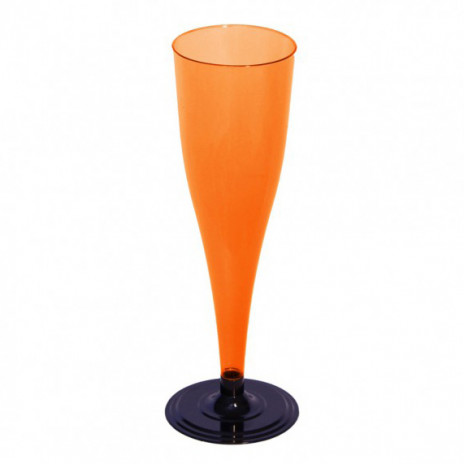 Фужер одноразовый для шампанского 170 мл оранжевый (6 шт/уп), Апельсин
