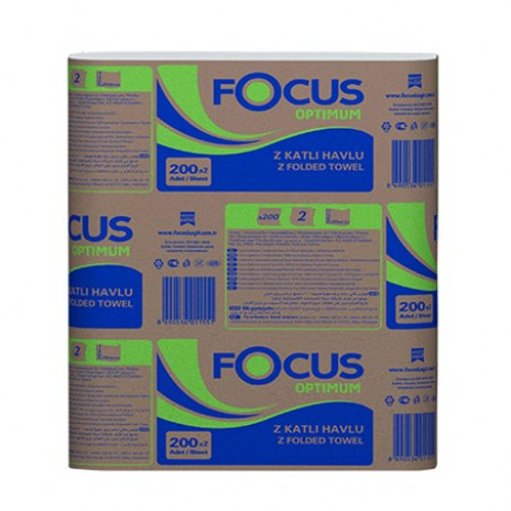Салфетки для диспенсера FOCUS OPTIMUM, 250 листов, 1 слой, 24*18 см (18 шт/упак), арт.5051792, Focus