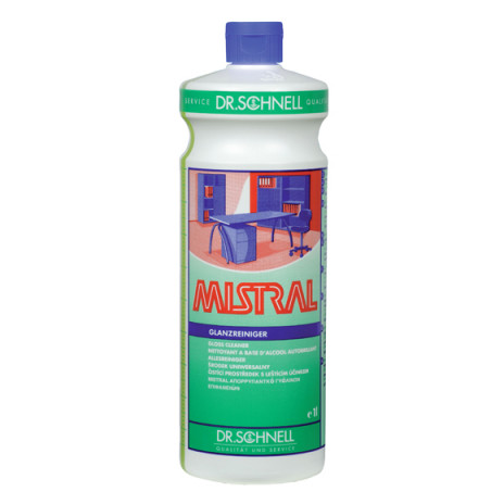 Слабощелочное средство для очистки глянцевых поверхностей MISTRAL Quick Dry, 1 л, арт. 529880, Dr. Schnell