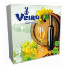 Трехслойные салфетки VEIRO, Винтаж-вино, 3 слоя, (14шт./уп.), арт. 33б3/20