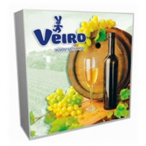 Трехслойные салфетки VEIRO, Винтаж-вино, 3 слоя, (14шт./уп.), арт. 33б3/20, РосГигиена