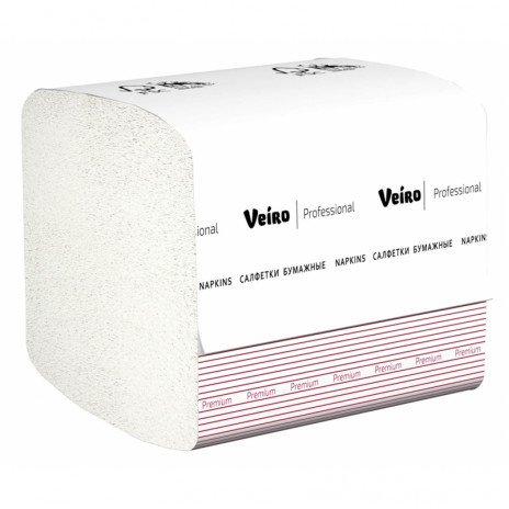 Салфетки бумажные Veiro Professional Premium, Z-сложение,1 слой, 12 х 23 см, 250 л, белый,  (42 шт/упак), арт. NZ316, Veiro Professional