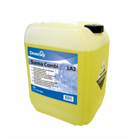Suma Combi LA2 / Жидкий детергент с ополаскивателем 2в1 для воды с жесткостью до 5dH 20 л, арт. 100844158, Diversey