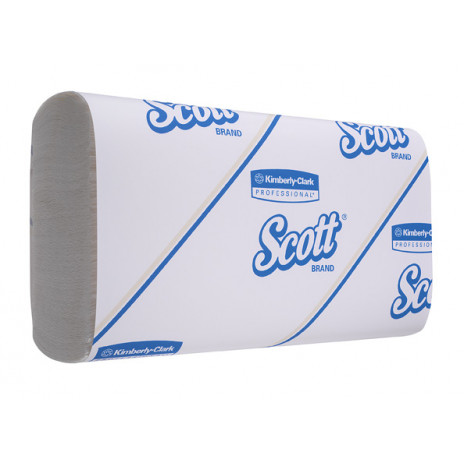 Полотенца для рук в пачках Scott Compact, 110 листов, 19 х 30 х 5 см, 1 слой (W-сложение) (16 шт/упак), арт. 5856, Kimberly-Clark