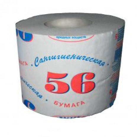 Туалетная бумага "Сангигиеническая 56" (48 шт/упак), арт. 1713,