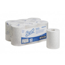 Бумажные полотенца в рулонах SCOTT® ESSENTIAL SLIMROLL, Однослойные, Белые, 6Х190М (6 шт/упак), арт. 6695