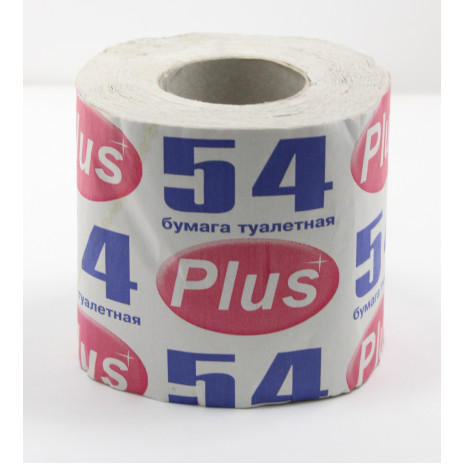Туалетная бумага «Plus 54»  (72 шт/упак), арт. 1365,