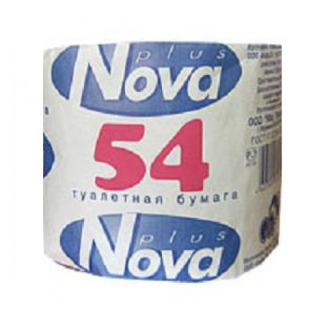 Туалетная бумага «Nova 54»  (72 шт/упак), арт. 1380,
