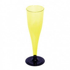 Фужер одноразовый для шампанского 170 мл желтый (6 шт/уп)