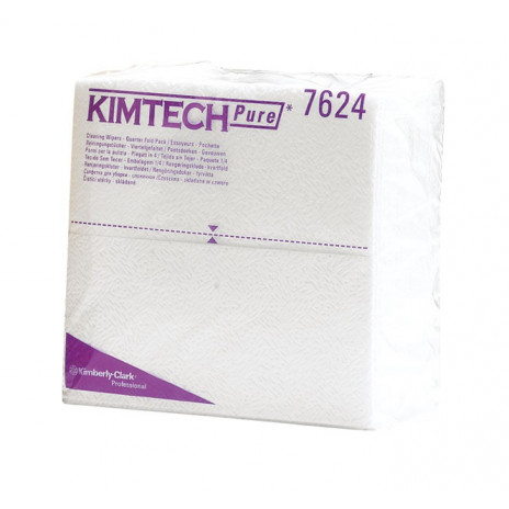 Салфетки в пачках Kimtech Pure, 35 листов 38,5х35 см, белые, арт. 7624, Kimberly-Clark