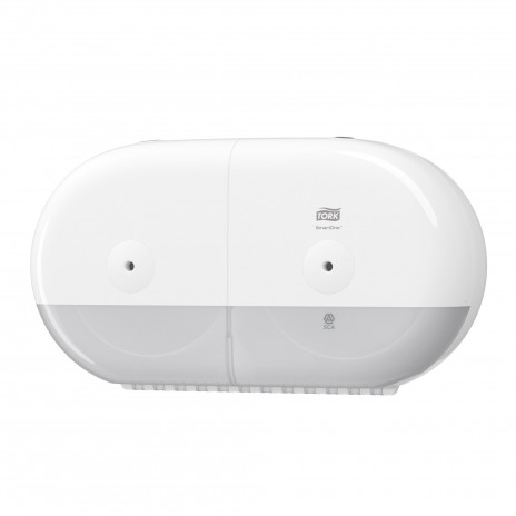 Tork SmartOne® двойной диспенсер для туалетной бумаги в мини-рулонах, белый, арт. 682000, Tork