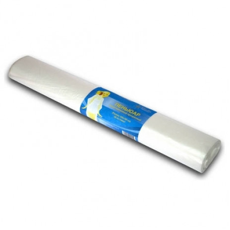 Пеньюар полиэтиленовый прозрачный White line 100*160 см (50 шт/рулон) 7284,