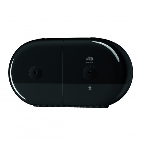 Tork SmartOne® двойной диспенсер для туалетной бумаги в мини-рулонах, черный, арт. 682008, Tork