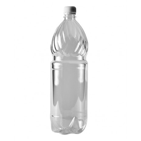 Бутылка пластиковая 1,5л прозрачный + пробка (65 шт/упак), Апельсин