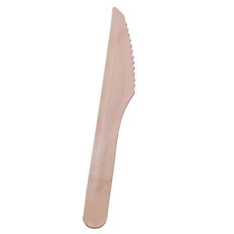 Нож деревянный 165 мм (100 шт/уп), Апельсин