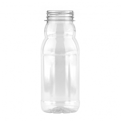Бутылка пластиковая 0,5л МILK + пробка (100 шт/уп), Апельсин