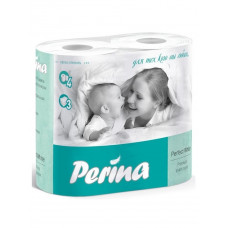 Туалетная бумага «Perinа» 4 рулона, 3 слоя, белая, ультрамягкая,100% целлюлоза, арт. 2844