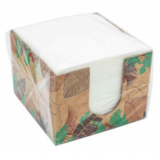 Салфетки бумажные Крафт 100 л, 24*24 см,1 слой, в коробочке, арт. 4260