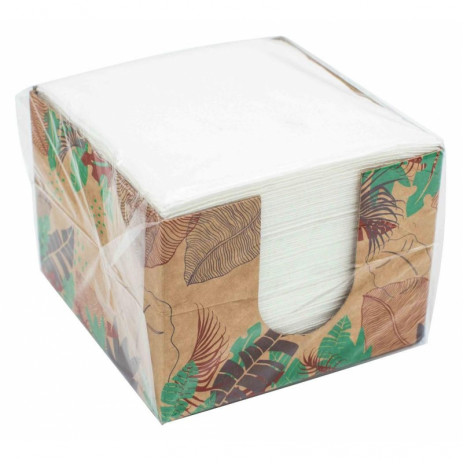 Салфетки бумажные Крафт 100 л, 24*24 см,1 слой, в коробочке, арт. 4260