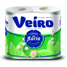 Туалетная бумага «Linia Veiro»  4 рулона, 2 слоя, ароматизированная "Ландыш" , арт. 3165