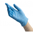 Перчатки нитровиниловые Benovy Nitrovinyl, гладкие, голубые, 100 штук, арт. 21703, Benovy
