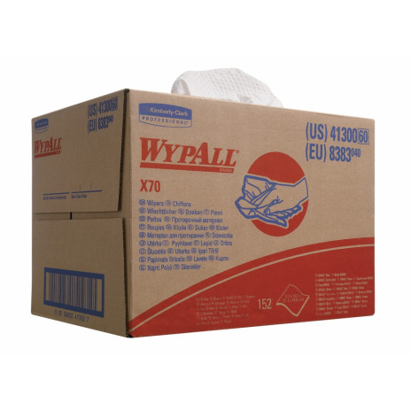Протирочный материал  WYPALL* X70  Упаковка BRAG* Box, 152 листов, арт. 8383, Kimberly-Clark