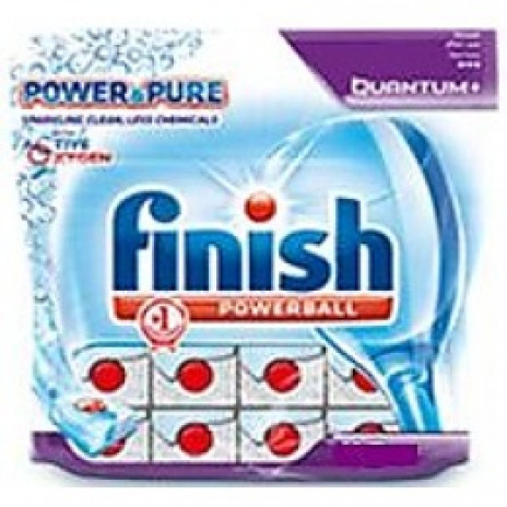 Finish Quantum чистящее средство для посудомоечных машин таблетки PowerBall Power&Pure 20ШТ, арт. 3067334, Reckitt-Benckiser