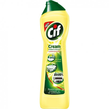 Cif Актив чистящее средство универсальное крем Лимон 500Г, арт. 3014302, Unilever