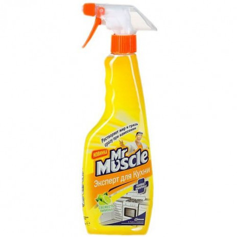 Mr Muscle Триггер чистящее средство для кух поверх свежесть лимона 450МЛ, арт. 636843,659848,666936,