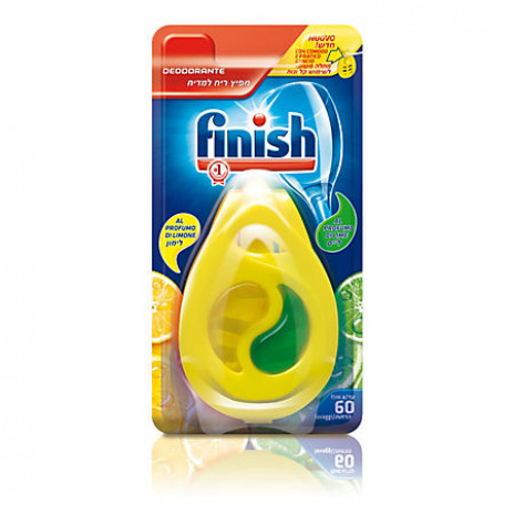 Finish чистящее средство для посудомоечных машин освежитель lemon&lime 5Г, арт. 3010131, Reckitt-Benckiser