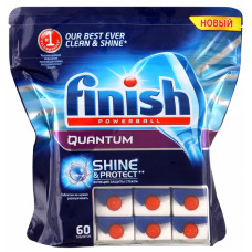 Finish Quantum чистящее средство для посудомоечных машин таблетки 60ШТ, арт. 3010270