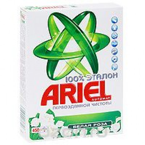Ariel порошок автомат белая роза 450Г (4 шт/упак), арт. 3008901, P&G