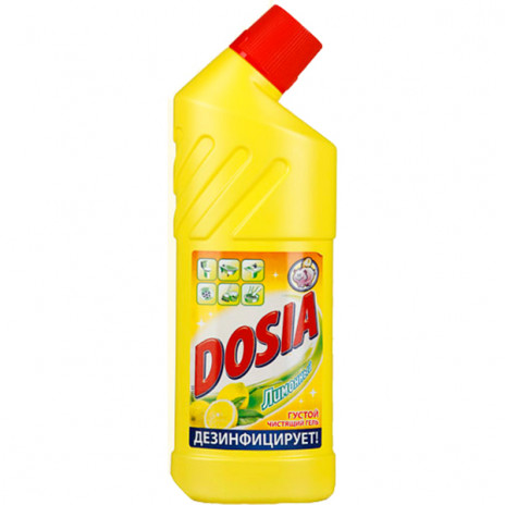 Dosia чистящее средство для сантехники гель твс lemon для дезинфекции 750МЛ, арт. 3010214, Reckitt-Benckiser