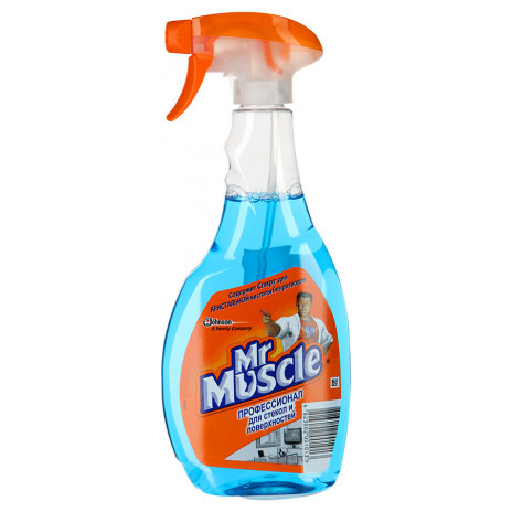 Mr Muscle чистящее средство для стекол и других поверхностей мире со спиртом 500МЛ, арт. 3010972, SC Johnson