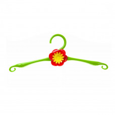 Вешалка для лёгкой одежды пластиковая с украшением "Цветок", 41 см/50, арт.70701