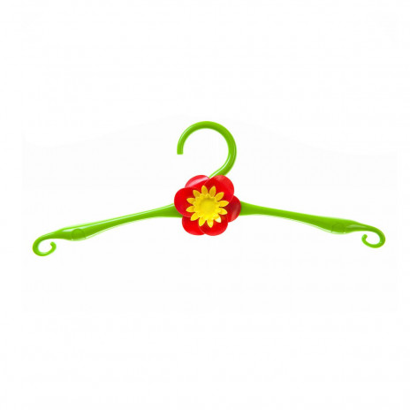 Вешалка для лёгкой одежды пластиковая с украшением "Цветок", 41 см/50, арт.70701, HomeQueen