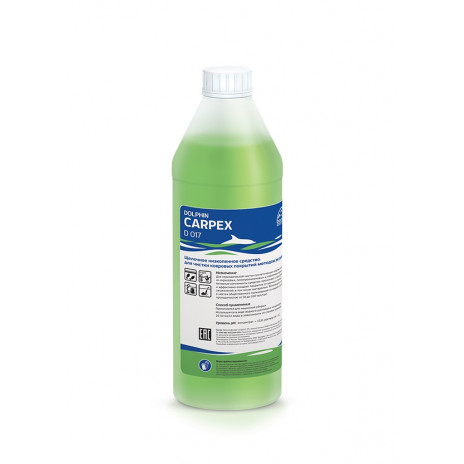 Carpex средство для чистки ковров и текстильных покрытий методом экстракции, 1 л, арт. D017-1, DOLPHIN