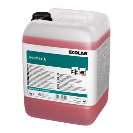 NEOMAX A сильнощелочное низкопенное моющее средство для промышленных объектов, 10л, арт. 3003420, Ecolab
