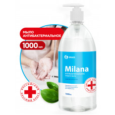 Мыло жидкое "Milana антибактериальное" с дозатором, флакон, 1000 мл, арт. 125435