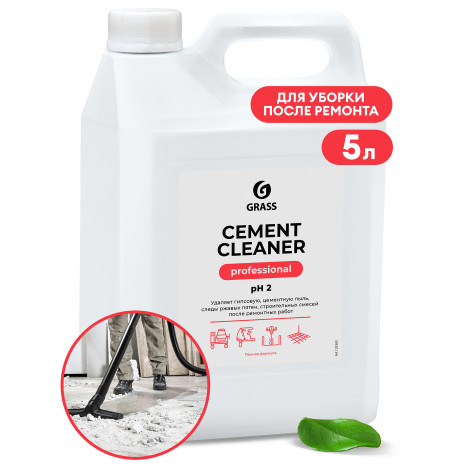Очиститель после ремонта "Cement Cleaner", 5 л, арт. 125305, Grass